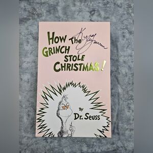 Kylie Jenner Autographed Signed Grinch PR Box NEW Cosmetics Never Been Used!